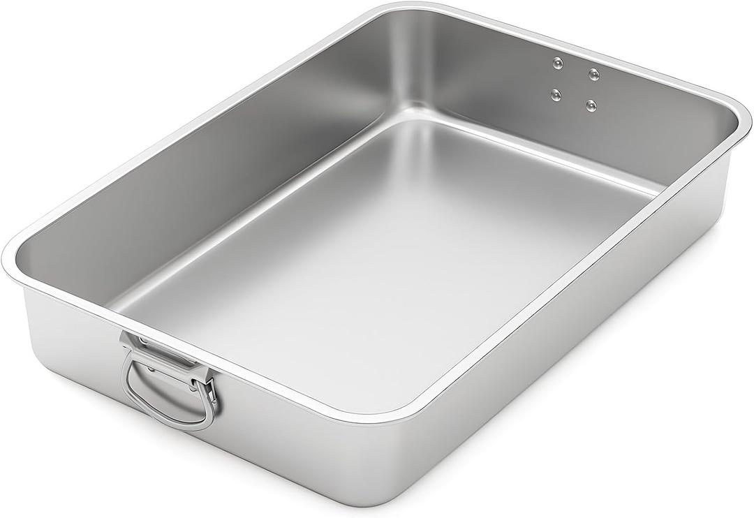 23.5''x15.5''x4'' Roasting Pan Stainless Steel Turkey Roasts Pan