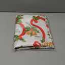 SASTYBALE Christmas Tablecloth Rectangle,Jacquard Fabric Christmas Table Cloth with Poinsettia Flowers, Spillproof Table Cover for Winter Holiday Dinner Decor (Rectangle, 60" x 102")