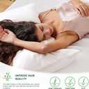 Love's cabin Satin Pillowcase for Hair and Skin, Similar to Silk Pillow Cases for Women, Pillow Case Queen Size Set of 2, Satin Cooling Pillow Cover with Envelope Closure, 20x30 Inches, Ivory