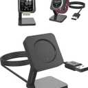 Charger Stand Dock for Amazfit Bip 6 / Amazfit Active 2,Magnetic Fast Safe Charging Stand,Replacement Charging Dock for Amazfit Active 2 / Amazfit Bip 6 Smart Watch