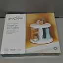 YouCopia Crazy Susan Two-Tier Turntable, Height-Adjustable Lazy Susan Organizer for Kitchen Cabinet and Pantry Organization and Storage, White