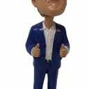 President Donald Trump Bobblehead with Red MAGA Hat, New In USA Flag Box (Large 7 inch）