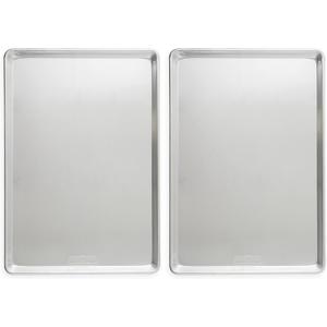 Nordic Ware Aluminum Full Size Sheet Pan 26 x 18 inches for commercial oven use, Full Sheet, 2-Pack (For Commercial Oven Use., Not for standard home ovens)