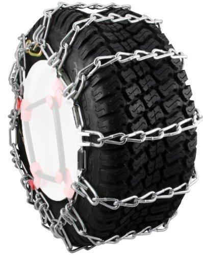 Security Chain Company 1060456 Max Trac Heavy Duty Zinc Traction Tire Chains, Designed for Snow Blowers and Garden Tractors in Snow, Ice and Mudd, Set of 2