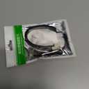 2 Pack CAT7 Ethernet Cable 1 Foot Shielded Flat Bendable Path Cord LAN Wire RJ45 Short Crystal Connector High Speed Internet Network Cable Faster Than CAT5/CAT6 for Modem. (Black)