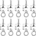 10PCS C-Clamps, Stainless Steel Beam Clamp with M8 Stainless Steel Screw Ring, I-Beam Design Cable Hangers Universal Desk Clamp Conduit Hanger for Metal Mounting Household