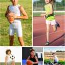 Moozava Youth Sleeveless Compression Shirt Boys Athletic Tank Tops Kids Basketball Football Undershirt (White, XL)