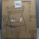 Portable Dog Bath Tub and Dog Washing Station, Collapsible Elevated Pet Tub for Bathing, Showering, Grooming, Pet Bathing Basin for Small to Medium Dogs, Cats and Other Pets (Built-in Drainage System)