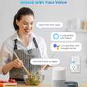 Veise G1 Gateway Compatible with KK Home APP, Smart Door Lock WiFi Bridge for Remote Control, Voice Control