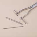 DJCIW Septum Piercing Clamps, 6.3" Piercing Pliers Surgical Stainless Steel Piercing Tools for Nose Septum Ear Cartilage Industrial Piericng Tube Forceps Pliers