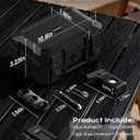 Cigar Humidor Set with 5-in-1 Cigar Lighter, V Cutter, Cigar Holder, Cigar Draw Enhancer, Humidifier&Hygrometer, Portable Travel Cigar Humidor Box, Cigar Accessories Cigar Case, Cigar Gifts for Men