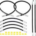 7J303-76610 75535-66620 7J999-95562 Hydraulic Hoses Kit Compatible with Kubota LA350a LA401 LA402 LA402-1 Front Loader, Include Boom & Bucket Cylinder Hoses