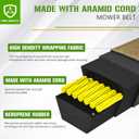 Lawn Mower Drive Belt Made with Aramid Cord Replacement for Murray 037X65MA, 37X65, 37X65MA, 30504x92A, 30505x92A, 30544x192A, 30545x192A, 30546x4A, 30560F, 30560x99A, 1/2" x 30"