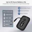 SIMOLIO Airplane-Bluetooth-Adapter for AirPods/Headphones, 20 Hr Battery, Supports 2 Earbuds/Wireless Headphones, 3.5mm AUX Wireless Audio Transmitter for TV, Gym Equipment, Controller, MP3 Player