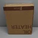 JASUN Oil Filled Radiator Heater with Adjustable Thermostat, Mini Portable Space Heater 700W for Indoor Use, Overheat Safety, Quiet Work, White