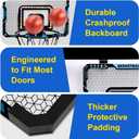 Basketball Hoop Indoor for Kids: Mini Electronic Scoreboard with LED Lighting - Sport Toys for 3+ Kids Family Courtyard - Birthday Gifts for 3 4 5 6 7 8 9 10 11 12 Year Old Boys Girls