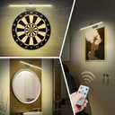 RAIFOOLLY Picture Light, Cordless Picture Lights for Wall, 16 Inch Picture Lights with Timer and Dimmable, 5000mAh Battery Wall Lights for Display Gallery Painting Art Frame Portrait - Black, Metal