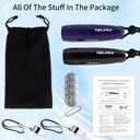 Electric Whistle Handheld Electronic Whistle for Coaches 3 Tones High Volume Electric Whistle with Lanyard Battery Operated Outdoor Sport Whistle for Teacher Referees (Black and Blue)