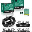 YHTAUTO 5x4.5 Hub Centric Wheel Spacers 1 Inch Fits Chrysler 300 2005-2023, Dodge Charger 2006-2023, Challenger, Magnum 5x114.3mm, Tire Spacers w/ M14x1.5 Studs 71.5 mm Hub Bore 5 Lug 4PCS Black