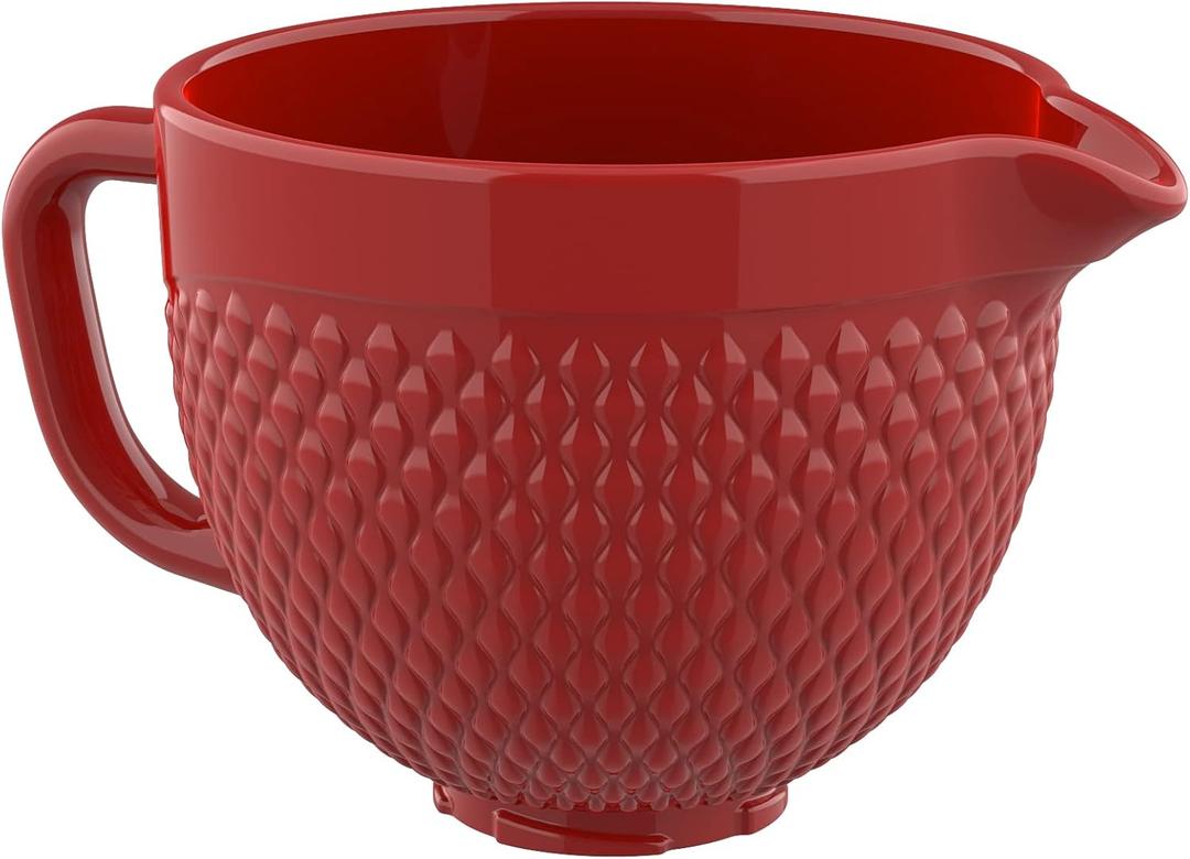 Ceramic Bowl for KitchenAid Mixers, For KitchenAid Ceramic Mixing Bowls, Mixing Bowls - Red Pineapple Nail by Gvode