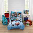 Disney Toy Story It's Play Time Blue, Green, Red, and Yellow, Woody and Buzz 4 Piece Toddler Bed Set - Comforter, Fitted Bottom Sheet, Flat Top Sheet, and Reversible Pillowcase Missing Pieces
