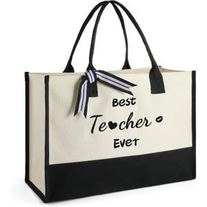 Teacher Appreciation Gifts Teacher Tote Bag for Women Birthday Gifts for Women Large Utility Bag for Beach Travel