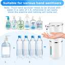 2 Pack Automatic Soap Dispenser,Automatic Liquid Soap Dispenser Touchless,12.8oz/380ml USB Rechargeabled Wall Mounted Smart Soap Dispensers for Bathroom Kitchen Dish Soap