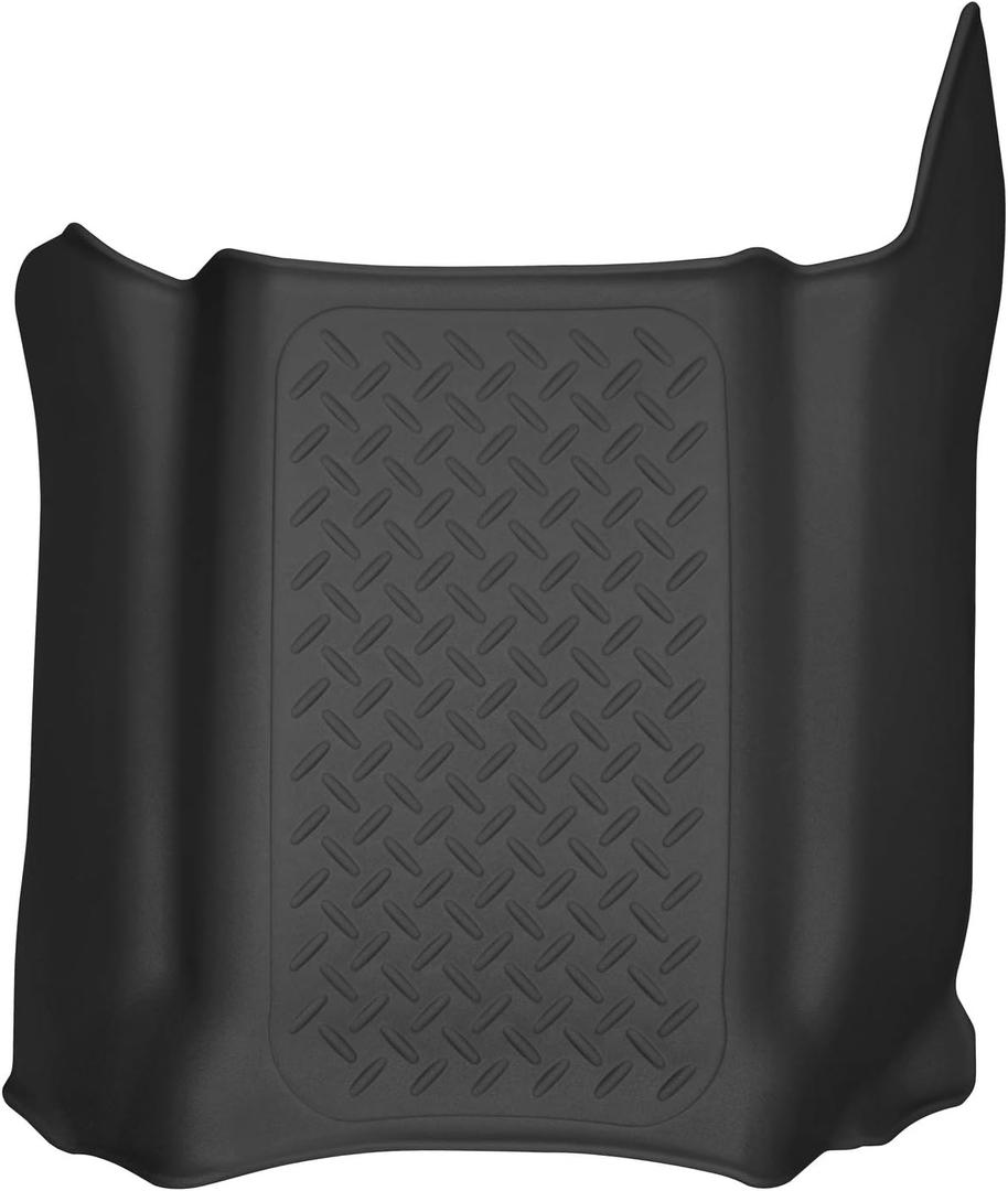 Husky Liners X-act Contour Floor Mats | Fits 2019-2026 Chevrolet Silverado & GMC Sierra 1500 & 2020-2026 Silverado & Sierra 2500/3500 Double & Crew CAB ONLY | Center Hump, 1-pc Black - 53161