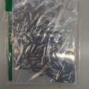 UPINS 100pack Aluminum Keychain Carabiner Spring Clip D Shape Hook Durable Sport Accessories