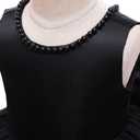 Jup'Elle Baby Girl Dresses Pageant Party Wedding Flower Girl Dress (Black, M)