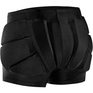 Butt Pad Shorts for Skating Snowboarding Ski Hockey, Hip Tailbone Protective Padded Shorts for Youth Child S