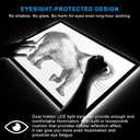 LitEnergy A2 LED Copy Board Light Tracing Box, Ultra-Thin Adjustable Artcraft LED Trace Light Pad for Tattoo Drawing, Streaming, Sketching, Animation, Stenciling