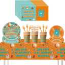 The Life of A Birthday Decorations, Singer Theme Showgirl Decor Party Girls Supplies Set Include Plates, Napkins, Tablecloth, Forks, Paper Straws, Cups for Music Merch Stuff