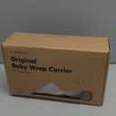 KeaBabies Baby Wrap Carrier - All in 1 Original Baby Carrier Newborn to Toddler Sling, Easy to Wear, Hands Free Bonding, Lightweight, Breathable Infant Wraps (Stone Gray)