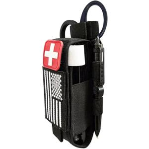 Upgrade 1000D Laser Cut Molle Tourniquet Holder, Heavy Duty Tactical Molle Tourniquet Pouch Holder