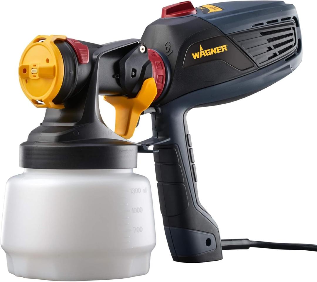Wagner Spraytech 0529011 FLEXiO 570 Handheld HVLP Paint Sprayer, Sprays Most Unthinned Latex, Includes iSpray Nozzle, Complete Adjustability for All Needs Multi-Colored