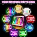 Rechargeable LED Drawing Board, 15 Inch 9-Color Light Modes Neon Art Light Up Writing Tablet Tracing Pad for Kids, Sketching Gift Toy for Teens, 5 Markers, 10 Tracing Sheets