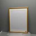 Natural Oak Wood 18x24 Inch Picture Frame - Matted for 16x20 Inch Photos, Posters or Prints, Large Gallery Wall Mounting Poster Frame