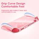 FIWWAT Switch Case for Nintendo Switch 2, Slim Clear Protective shell with Comfortable Grip Design, Soft TPU Shock-Absorption and Anti-Scratch Cover for Switch 2, Cute Sparkle Shining Skin - Glitter