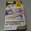 2 x Cozy Essential Compression Bags for Travel - Travel Essentials - 12 Pack Space Saver Plastic Packaging Bags - No Vacuum Needed - Compression Packing Bags for Cruise Accessories