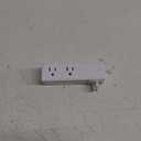 Surge Protector Outlet Extender with Rotating Plug, 6 AC Multi Plug Outlet with 3 USB Ports (1 USB C), 1800 J, 3-Sided Swivel Power Strip with Spaced Outlet Splitter for Dorm Office, White-2 Pack