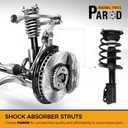 PAROD Pair 172321 Front Suspension Shock Absorber Strut and Coil Spring Assembly Fit for 2006-2011 Buick Lucerne, Cadillac DTS