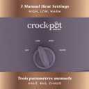 Crock-Pot Design Series 4.5 Quart Manual Slow Cooker, Purple Potato