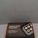 Bluetooth RGB 8 Gang Switch Panel with 3 Lighting Modes LED Touch Control Panel with Automatic Dimmable Function Electronic Relay System Auxiliary Switch Pod for Trcuk Car ATV Waterproof