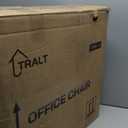 TRALT Office Chair - Ergonomic Desk Chair with Adjustable Lumbar Support, Mesh Computer Chair, Executive Chairs for Home Office Comfortable Lumbar Support (Black)