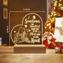 PZJIEAN Winnie The Pooh Night Light Acrylic Engraved Night Light with Base, Winnie The Pooh Gifts for Birthday Christmas Graduation Back to School Gift Daughter Son Sister Friends