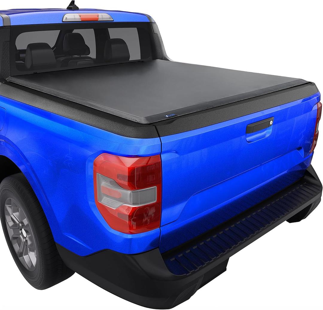 Tyger Auto T1 Soft Roll-up Truck Bed Tonneau Cover Compatible with 2022-2025 Ford Maverick (Not Fit Models with Utility Track System) | 4.5' (54") Bed | TG-BC1F9061