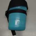 lesotc Dog Water Bottle, Portable Water Dispenser with Bowl, Leak Proof Pet Travel Squeeze Bottle, Puppy Essentials Dog Stuff Accessories for Outdoor Walking, Hiking, Camping (18 Ounces, Light Blue)