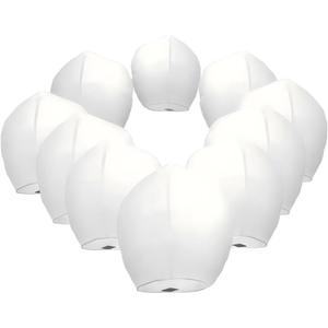 Paper Lanterns 12 Pack White,Easy to Use, Paper Lanterns were The Highlight of Party,Lantern each package is equipped with operating instructions.