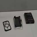 Goton 4in1 for iPhone 17 Pro Max Case with Belt Clip Holster, Privacy Tempered Glass Screen Protector & Camera Lens Protector, Compatible with MagSafe, Heavy Duty, Shockproof Phone Cover (Black)